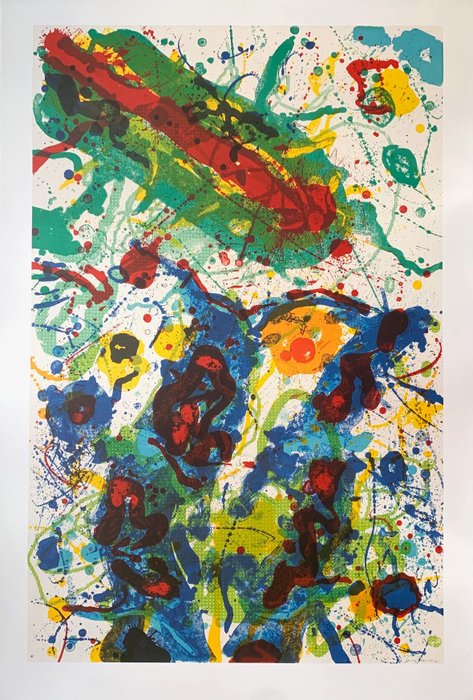 Sam Francis (1923-1994) - 139 x 93 cm - Untitled 1989 L 282 SF 341 Offsetprint