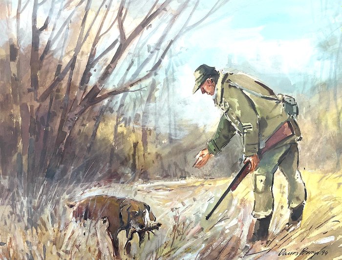 Pere Danés Berga (1945) - Un día de caza