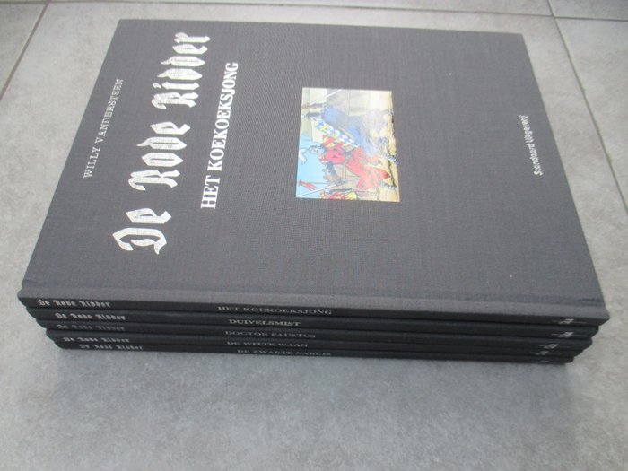 De Rode Ridder 5 x Luxe grijze reeks op 350 ex. met gesigneerde ex libris en wikkel - 5 Comic - Első kiadás - 2011/2012