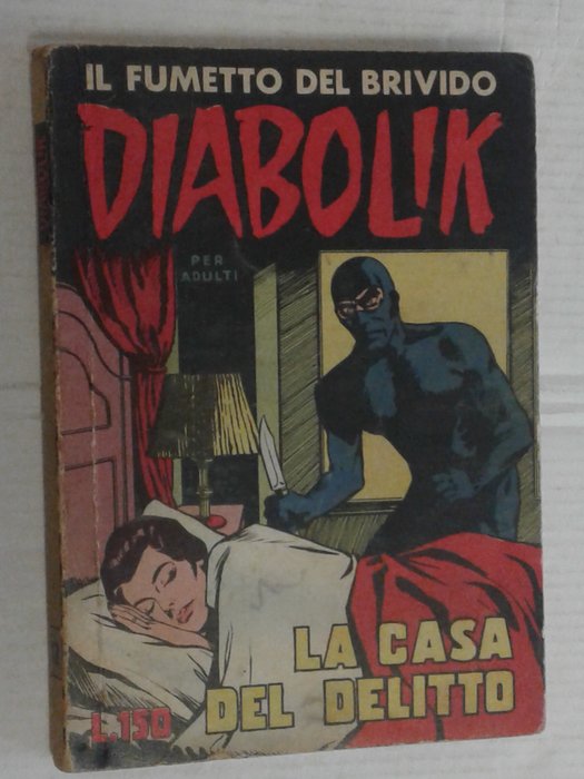 Diabolik I° s. n. 12 - "la casa del delitto "  ingoglia - 1 Comic - 1963