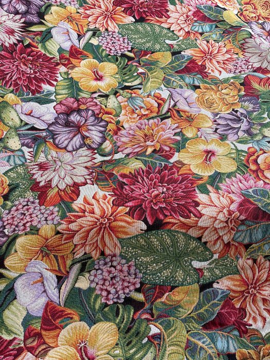 Gobelin 獨家設計 2024 熱帶花卉仙人掌 - 室內裝潢織物  - 300 cm - 280 cm