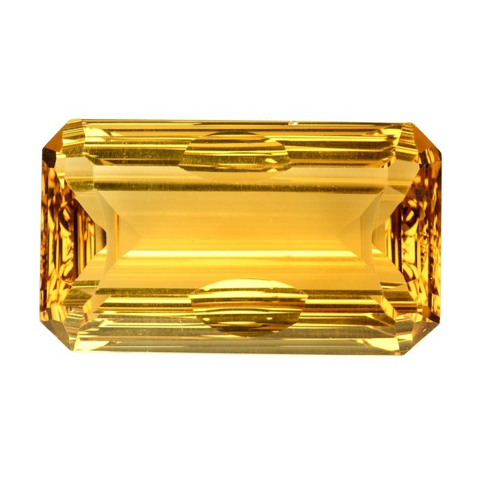 [ 精细色彩品质] 浓烈/鲜艳的黄色 黄水晶 - 34.96 ct