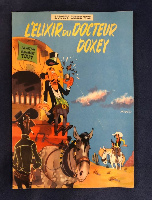 Lucky Luke 7 - L'Elixir du docteur Doxey - 1 Album - Erstausgabe - 1955