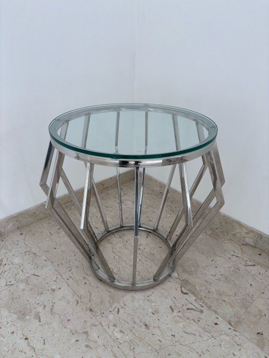 Side table - 水晶, 鋼