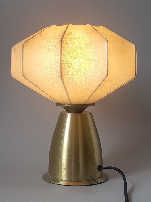 vintage- - cocoon- - Lámpara de sobremesa - capullo de aluminio