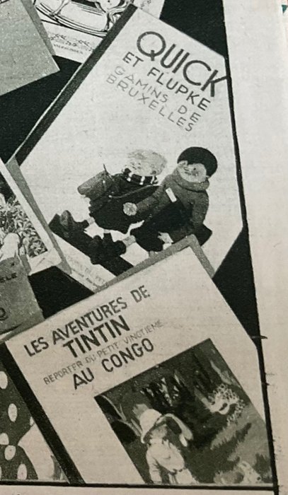 Quick et Flupke, Tintin - Catalogue Au Bon Marche Jouets 1933 - 1 Katalógus - Első kiadás - 1933