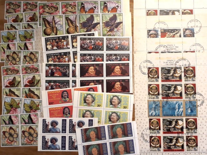 非洲 1965/2009 - 非洲：未蓋銷和蓋銷的郵票和郵票國家：蒲隆地、幾內亞、索馬利亞、坦尚尼亞、 - Y et T