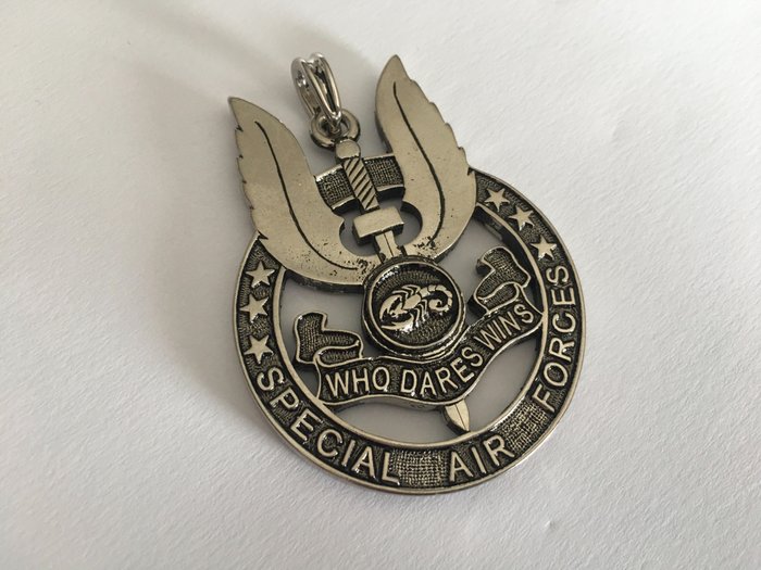 手工製作的 - 獎牌 - Double Sided USA Special Forces & SAS Special Service Cooperation Pendant Medal