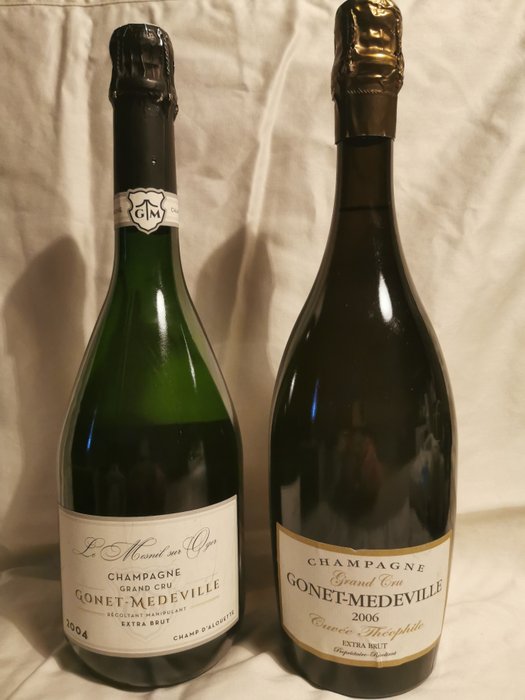 Gonet-Medeville, Champ d'Alouette 2004 & Cuvée Théophile 2006 - Champagne Extra Brut - 2 Pullot (0.7 L)