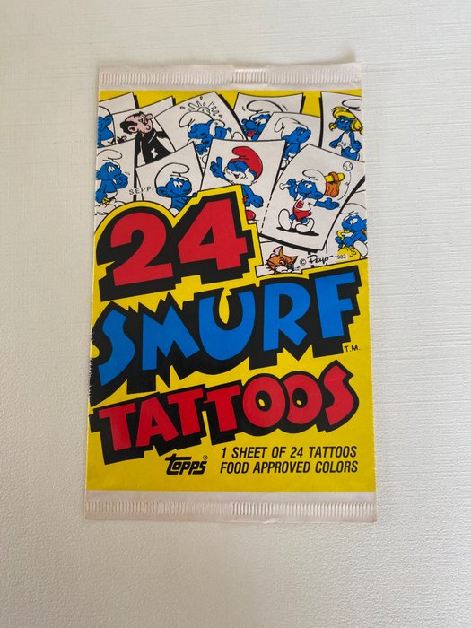 Les Schtroumpfs 24 Schlümpfe Tattoo - 1982