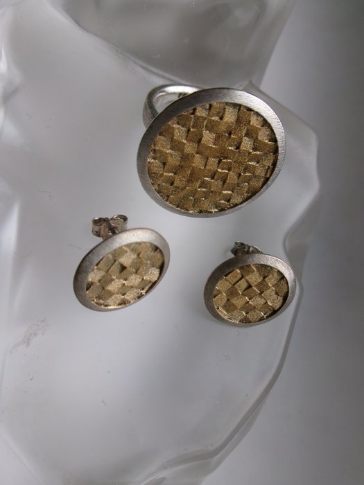 Bez ceny minimalnej
 - Bernd Wolf - 2-częściowy komplet biżuterii Gold-plated, Srebro 