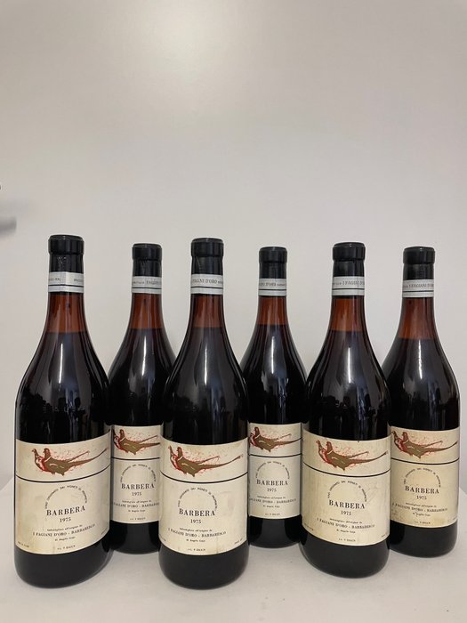 1975 Gaja, I Fagiani d’Oro, Barbera - Piemonte - 6 Bottiglie (0,75 L)