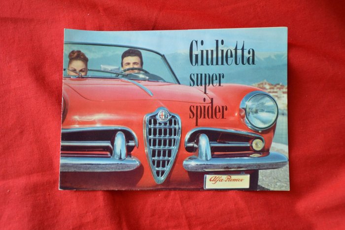 Brochure - Alfa Romeo - Alfa Romeo Giulietta Super Spider 1958 brochure catalogue prospekt folder