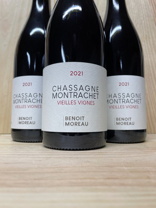 2021 Benoit Moreau "Vieilles Vignes" - Chassagne-Montrachet - 3 Flaschen (0,75 l)