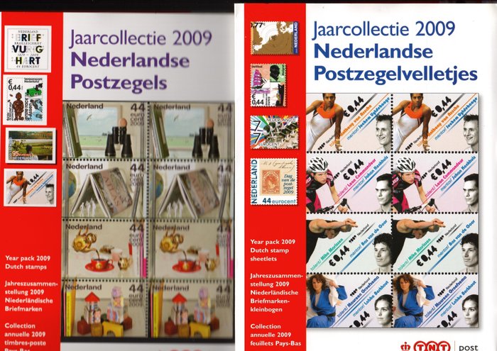 Pays-Bas 2009 - Feuilles de timbres - collection annuelle 2009 + Timbres - collection annuelle 2009