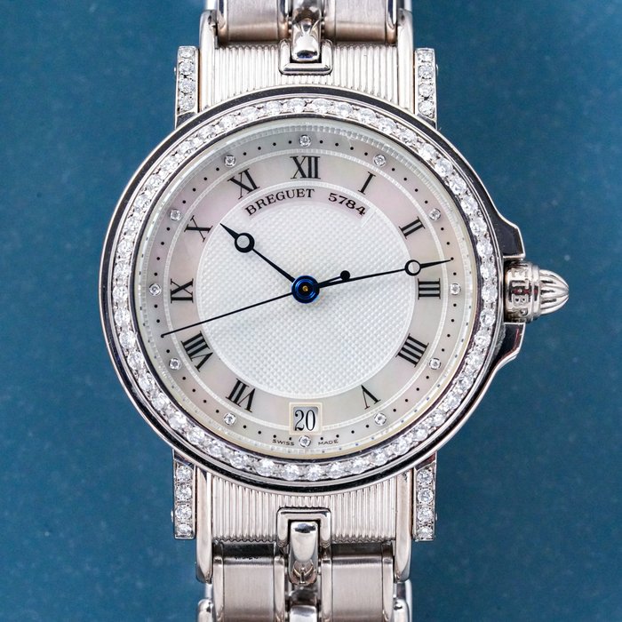 Breguet - Horloger De La Marine 18K White Gold Mop Dial - Herre - 2000-2010