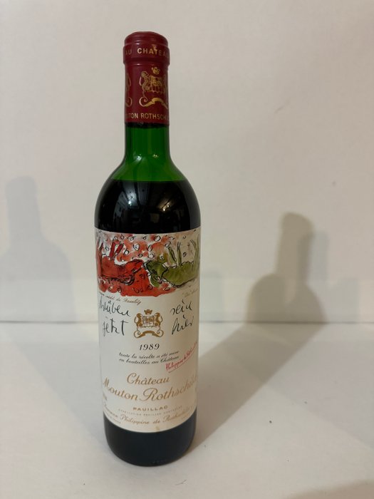 1989 Chateau Mouton Rothschild - 波雅克 1er Grand Cru Classé - 1 Bottle (0.75L)