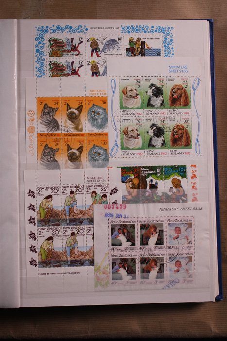New Zealand 1982/1995 - Collection of sheets and blocks - Free shipping worldwide