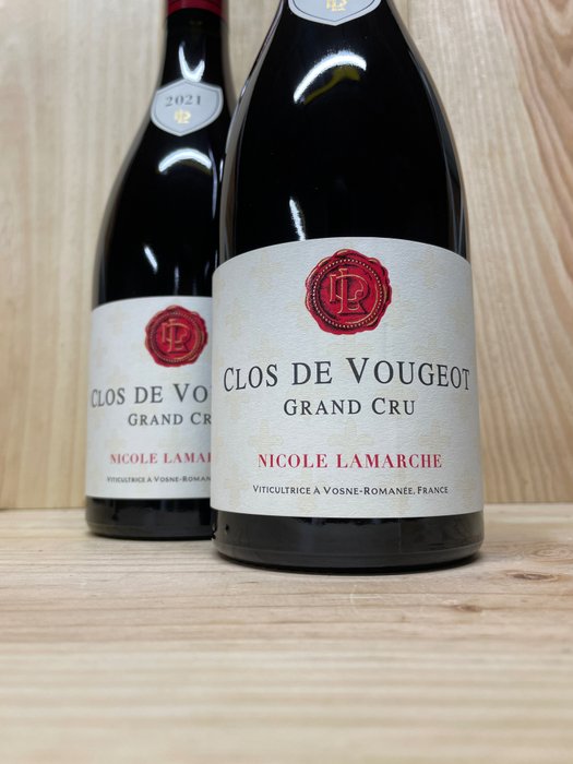 2021 Nicole Lamarche - Clos de Vougeot Grand Cru - Burgundia - 2 Butelki (0,75l)