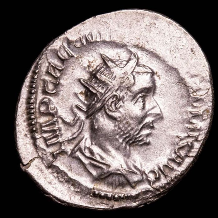 羅馬帝國. Volusian (AD 251-253). Antoninianus Rome mint 252 A.D. FELICITAS PVBL, Felicitas standing left, holding long caduceus and cornucopiae  (沒有保留價)