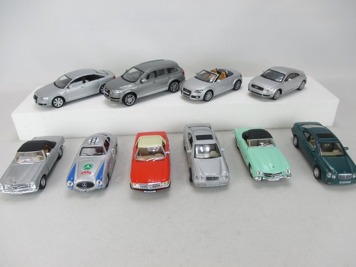 Cararama 1:43 - Modellauto - SUV's van Audi en Mercedes