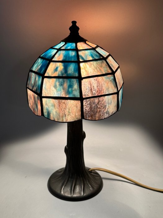 schitterende tiffany lamp - Bordlampe - Glas (farvet glas)