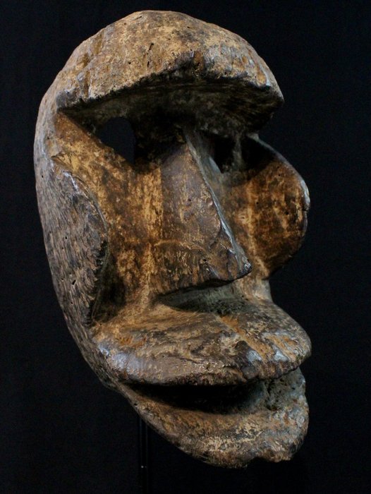 Máscara tribal - Máscara de Iniciação kran - Costa do Marfim - 24 cm