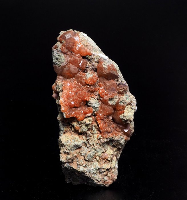 方沸石 水晶矩晶体 - 高度: 9 cm - 宽度: 4.5 cm- 150 g