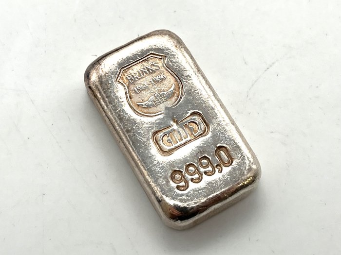 100 grams - Silver .999 - Brinks - CMP  (Utan reservationspris)