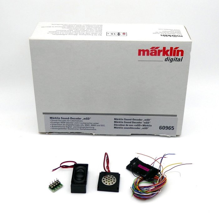 Märklin H0 - 60965 - Elettronica (1) - Decoder sonoro "mSD" con istruzioni