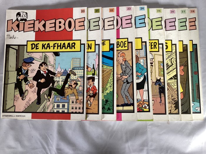 Kiekeboe T20 t/m 28 - 9 delen in EO - 9 Album - Første utgave - 1983/1985