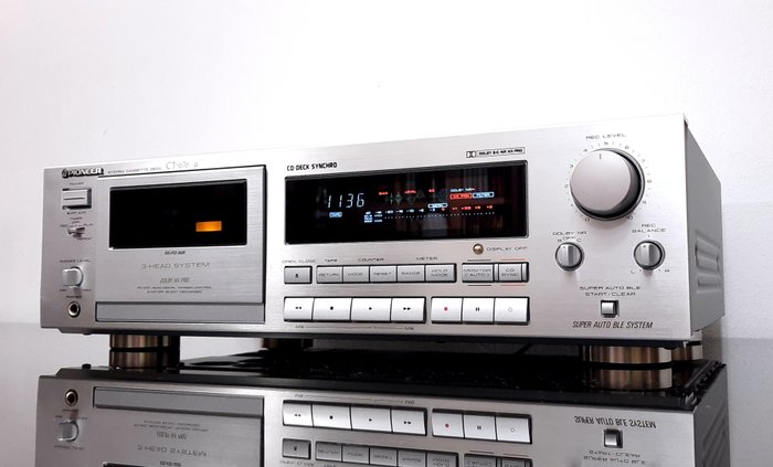 Pioneer - CT-676 - 3 Head - Leitor de cassetes de áudio