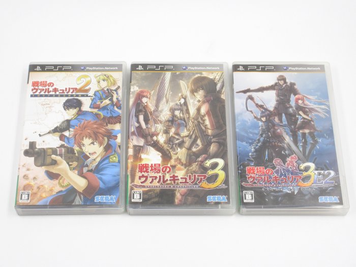 Sega - Valkyria Chronicles 戦場のヴァルキュリア 2 3 Unrecorded Extra Edition Japan - PlayStation Portable (PSP) - Videogame set (3) - In originele verpakking