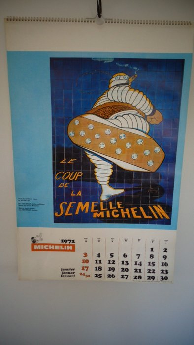 Inconnu - Calendrier Michelin 1971 - Années 1970