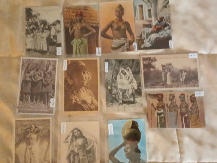 阿爾及利亞, 西非（非洲西部 - 裸體 - 明信片 (12) - 1940-1900