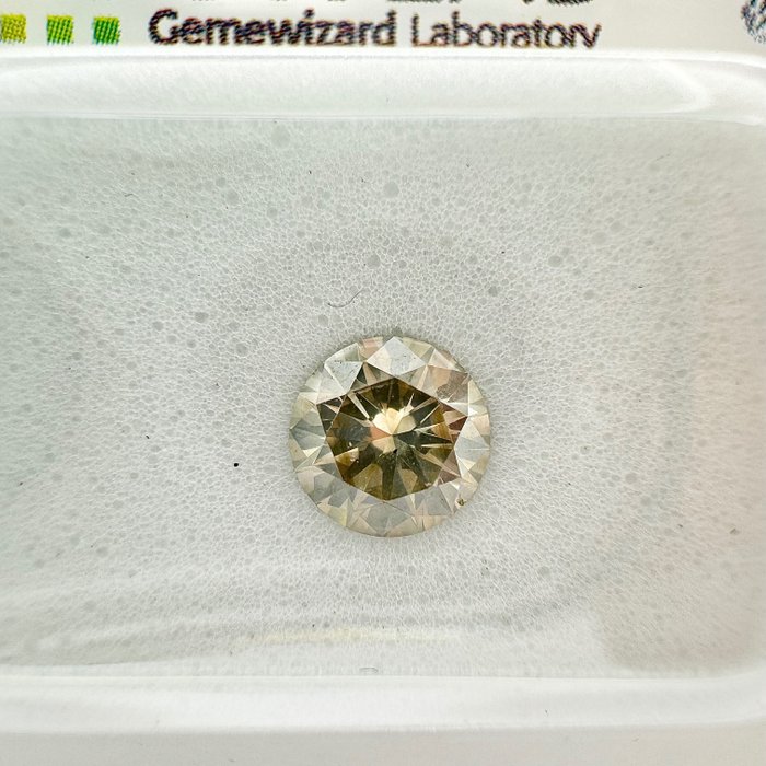 1 pcs Diamant - 0.51 ct - Rund - fancy grå - SI2, No Reserve Price