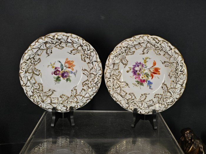 Meissen - Plate (2) - Porcelain