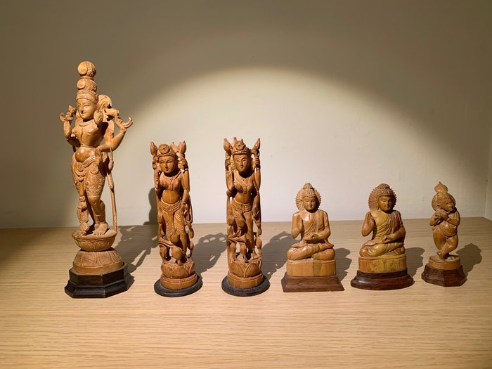 印度精美木雕 - 檀香木 - 印度 - 20世紀下半葉/後期