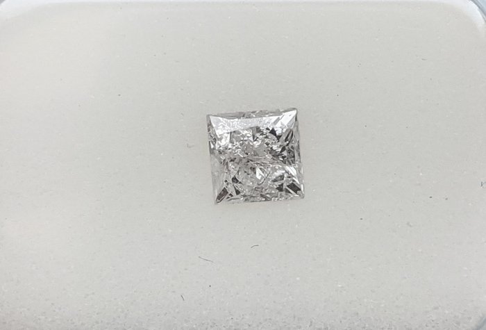 鑽石 - 0.51 ct - 公主方形 - G - I1, No Reserve Price