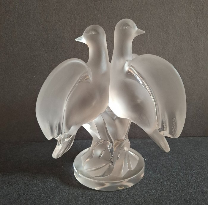 Lalique - Figura - Palomas - Cristal
