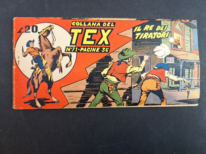 Collana del Tex Seconda Serie n. 71 - Il Re dei Tiratori - Variante - 1 Comic - Första upplagan - 1951