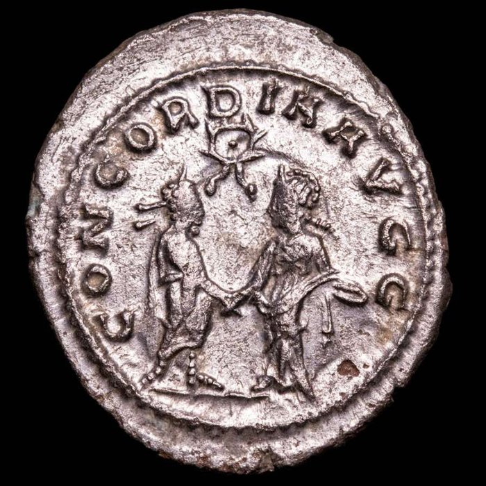 罗马帝国. 萨洛维纳 （奥古斯塔， 公元254-268）. Antoninianus Samosata, 257 A.D. CONCORDIA AVGG  (没有保留价)