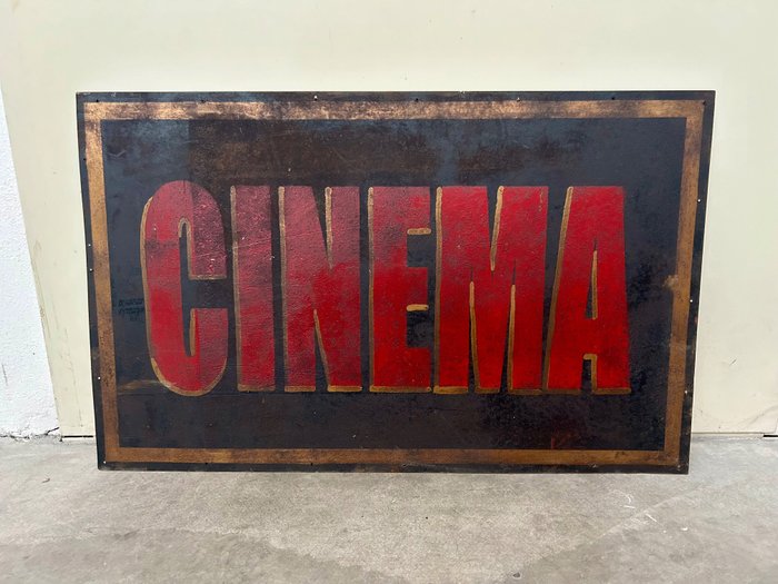 牆板 - Insegna originale 1960/70 “ CINEMA ”