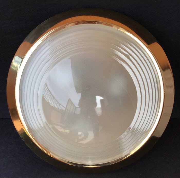 Ceiling lamp - brass glass