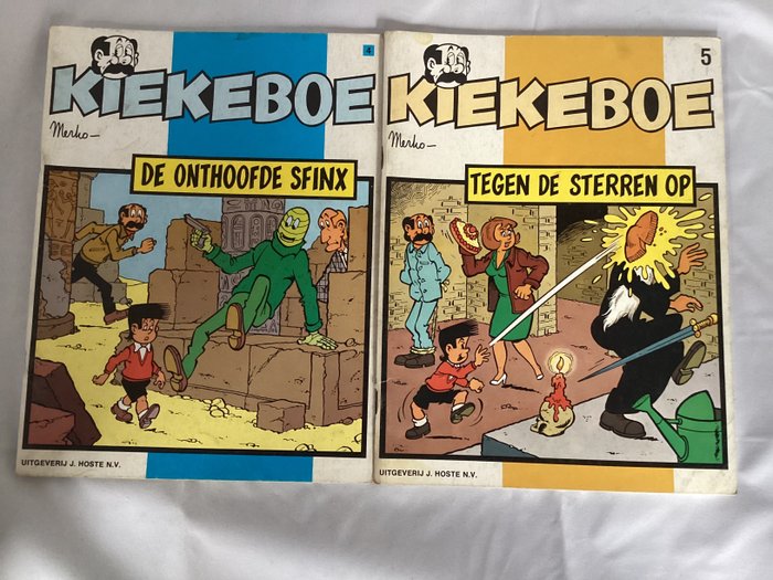 Kiekeboe 4.de onthoofde sfinx - 5a.tegen de sterren op - 2 Album - Prima ediție - 1979