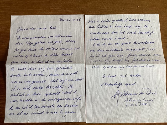 Adriaan van Dis, Louis Ferdinand Céline - Album Céline [met signatuur Van Dis] + originele brief Van Dis over Céline - 1977