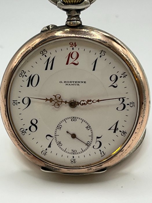 Longines  (G Rostenne) Argent 0,800  pocket watch No resreve price - 1901-1949
