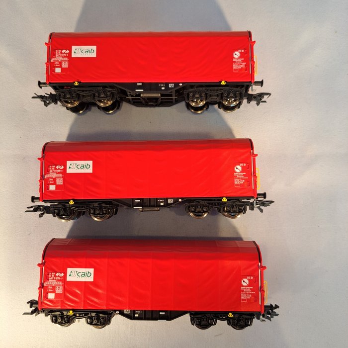 Piko H0 - 95484/95485/95486 - 模型火車車廂 (3) - 希姆斯貨車 - NS
