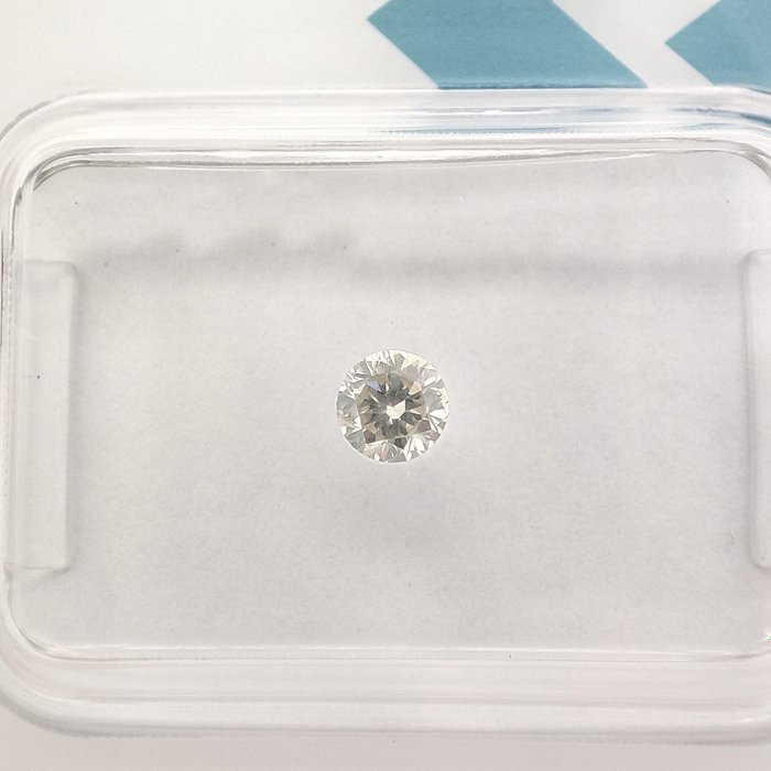 鑽石 - 0.18 ct - 圓形 - L(輕微黃、帶有輕微黃的折射色) - I1 *NO RESERVE PRICE*