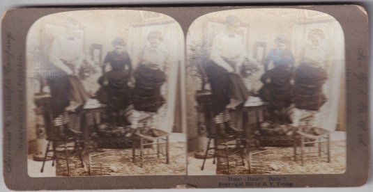 STANY ZJEDNOCZONE - kino - 20 kart stereoskopowych amerykańskiej firmy New York Broadway - Pocztówka (20) - 1900-1910